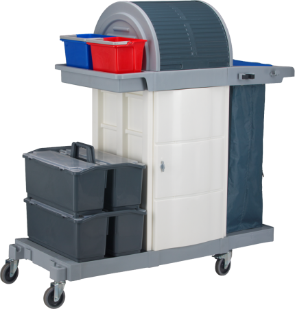Multi-functional cleaning cart