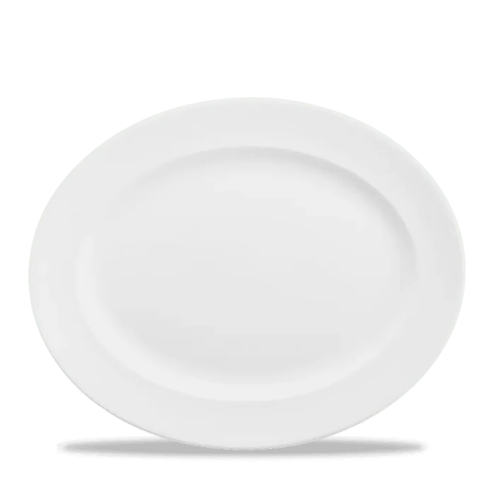 RIMMED OVAL DISH 36.5 X 29.3CM - Image 1